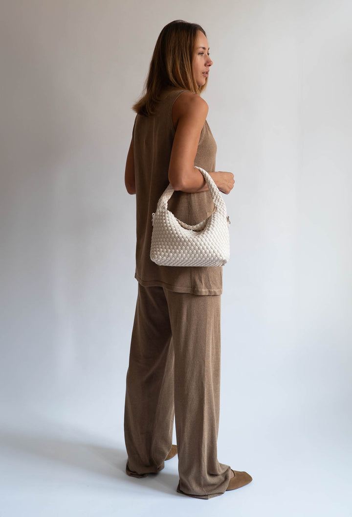 HVISK TWIST BRAIDED SOFT STRUCTURE Crossbody 464 White Sand