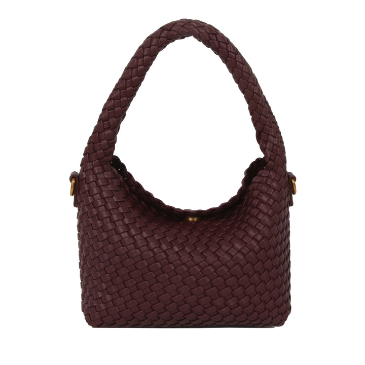 HVISK TWIST BRAIDED SOFT STRUCTURE Crossbody 508 Deep Burgundy