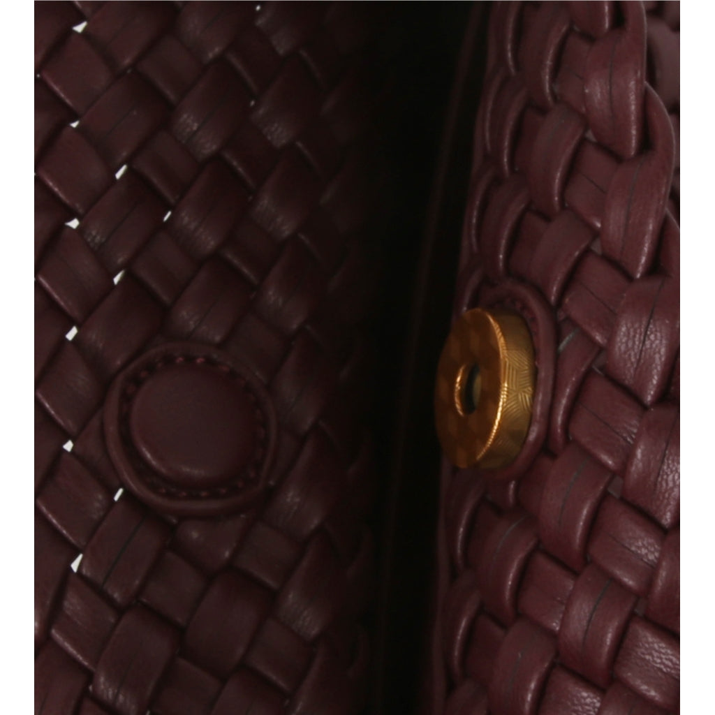 HVISK TWIST BRAIDED SOFT STRUCTURE Crossbody 508 Deep Burgundy