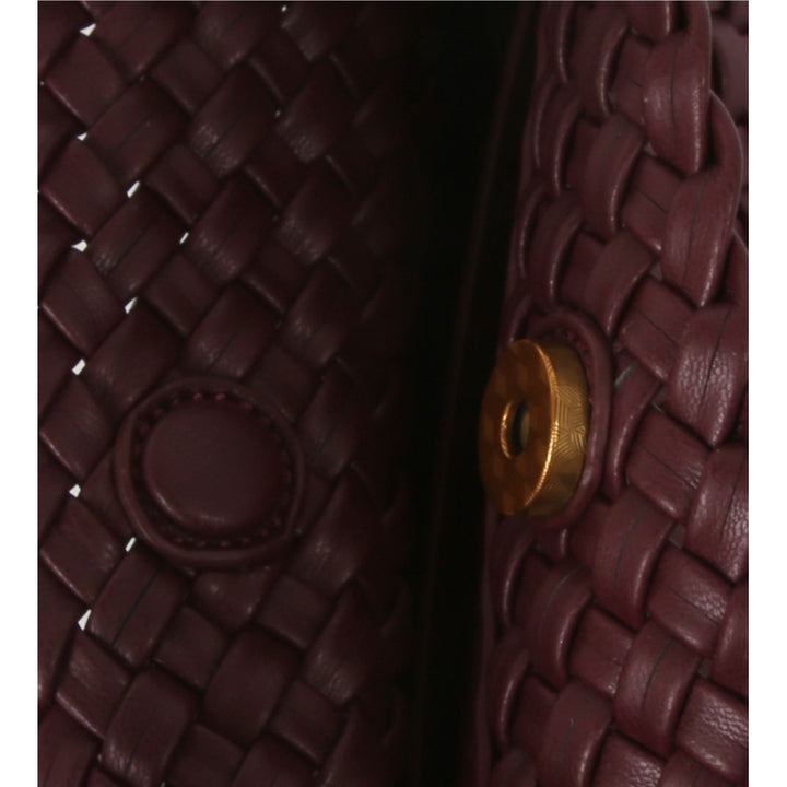 HVISK TWIST BRAIDED SOFT STRUCTURE Crossbody 508 Deep Burgundy