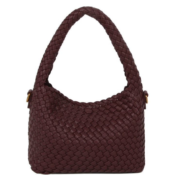HVISK TWIST BRAIDED SOFT STRUCTURE Crossbody 508 Deep Burgundy