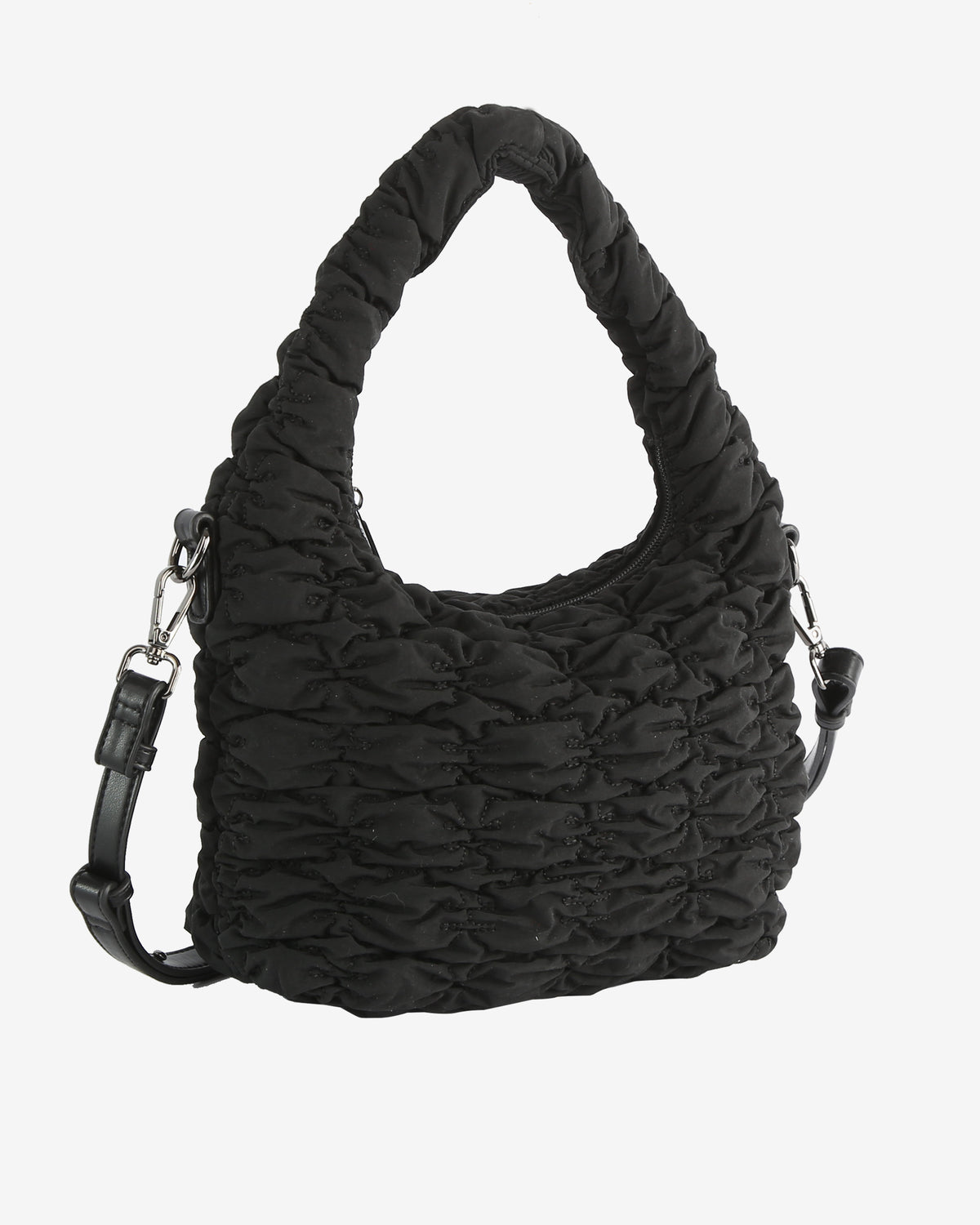 HVISK TWIST TWILL QUILT Crossbody 009 Black