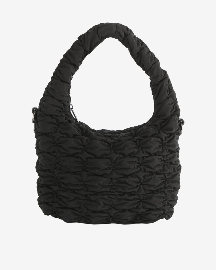 HVISK TWIST TWILL QUILT Crossbody 009 Black