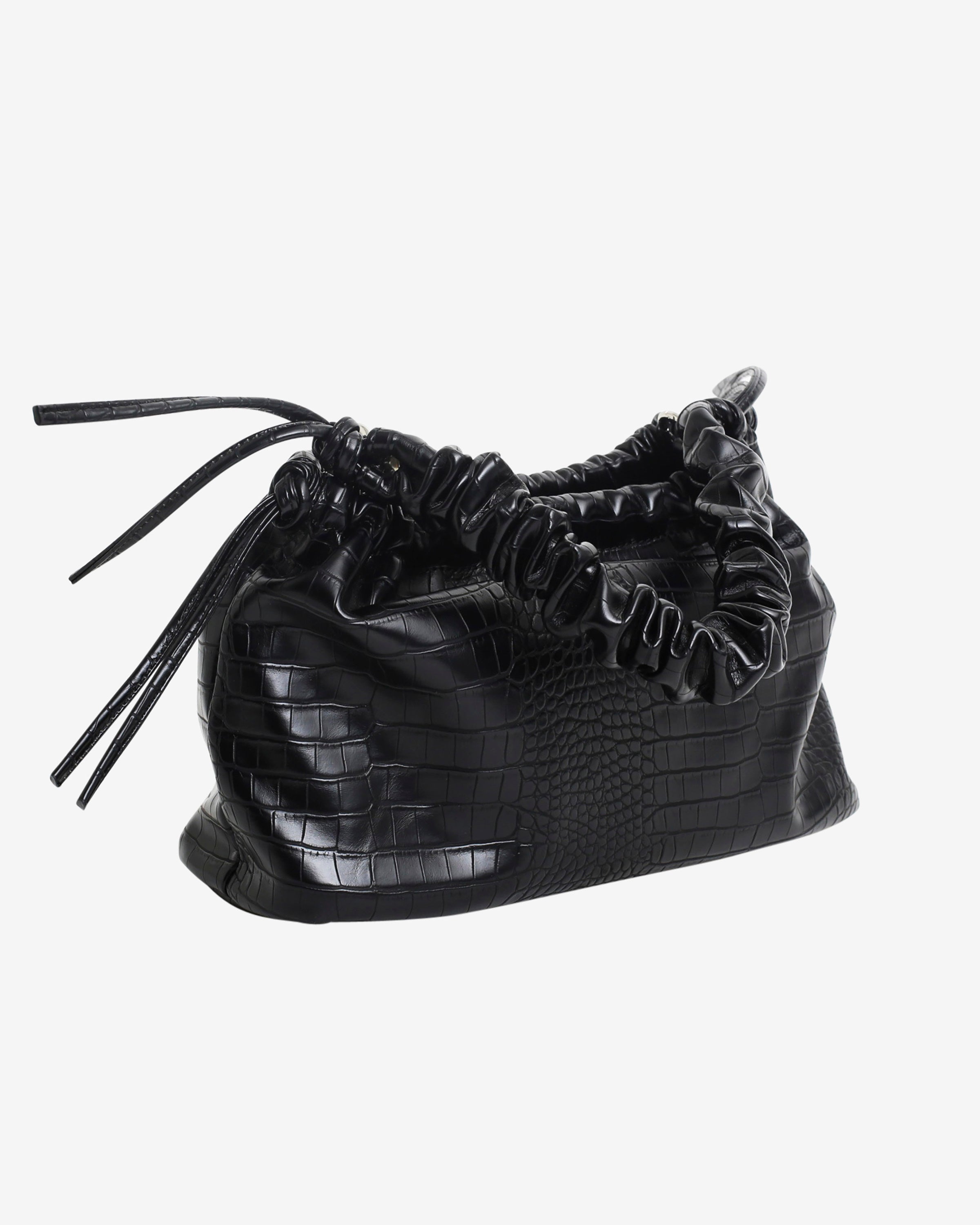 HVISK ARCADIA MATTE TRACE Handle Bag 009 Black